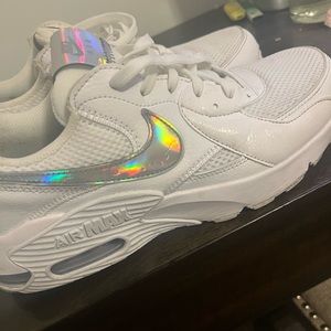 Women’s all white Nike airmax